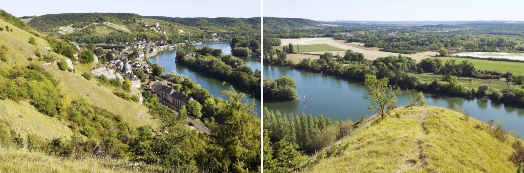 La Seine depuis la Côte Saint-Jacques, Les Andelys, mercredi 29 juillet 2020 © Claire Tenu